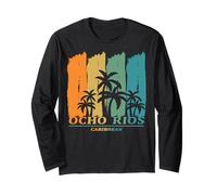 Ocho Rios Jamaica Caribe Palmeras Playa Descanso Souvenir Manga Larga