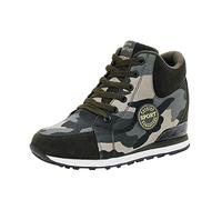 Ocio Mujer Camuflaje Viaje Suave Suela Cuñas Cómodos Zapatos de Cordones Zapatos de Exterior Runing Fashion Deportes