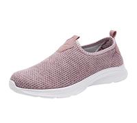 Ocio Señoras Viajes Soft Sole Zapatos Cómodos Zapatos de Malla Al Aire Libre Zapatos Correr Moda Deportes Transpirables Zapatos Mujer Zapatos Con Piel, Rosa., 40 EU