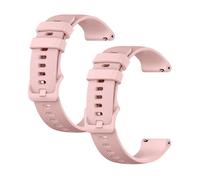 OcioDual 2 Piezas Correa Reloj 18mm, Correa Smartwatch, Liberación Rápida, Correas Reloj Inteligente, Recambios para Relojes Inteligentes Hombres y Relojes Inteligentes Mujer, Rosa