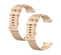 OcioDual 2 Piezas Correa Reloj 18mm, Correa Smartwatch, Liberación Rápida, Correas Reloj Inteligente, Recambios para Relojes Inteligentes Hombres y Relojes Inteligentes Mujer, Beige