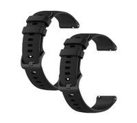 OcioDual 2 Piezas Correa Reloj 20mm, Correa Smartwatch, Liberación Rápida, Correas Reloj Inteligente, Recambios para Relojes Inteligentes Hombres y Relojes Inteligentes Mujer, Negro