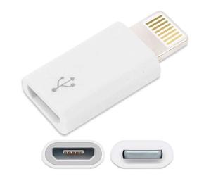 Ociodual Adaptador Conversor de Micro-USB a 8 Pines Blanco