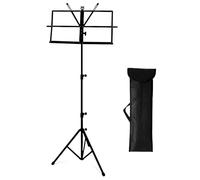 OcioDual Atril Musica, Tripode, Atril Partituras, Soporte Portatil, Atril Plegable con Bolsa de Transporte, Orquesta, Faristol, Altura Ajustable Regulable, Extensible, Soporte para Libros