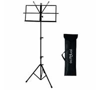 OcioDual Atril Musica, Tripode, Atril Partituras, Soporte Portatil, Plegable con Bolsa de Transporte, Orquesta, Faristol, Altura Ajustable Regulable, Extensible, Soporte para Libros