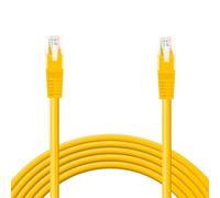 OcioDual Cable Ethernet Cat.6 de 1m Cable de Red UTP AWG24 Amarillo 1Gbps 250MHz con Conector RJ45, Compatible con PC PS5 PS4 XBOX X/S TV BOX ROUTER Servidor NAS