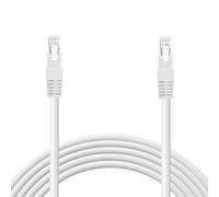 OcioDual Cable Ethernet Cat.6 de 1m Cable de Red UTP AWG24 Blanco 1Gbps 250MHz con Conector RJ45, Compatible con PC PS5 PS4 XBOX X/S TV BOX ROUTER Servidor NAS