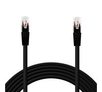 OcioDual Cable Ethernet Cat.6 de 3m Cable de Red UTP AWG24 Negro 1Gbps 250MHz con Conector RJ45, Compatible con PC PS5 PS4 XBOX X/S TV BOX ROUTER Servidor NAS