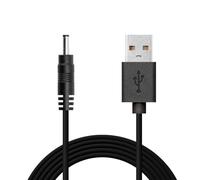 OcioDual Cable USB a DC Cargador 5V 2A, Cargador DC 5V 2A, 3,5mm, Cable Alimentación para Tablet, Cámara, Ventiladores USB, Routers, CCTV, DVR, LED, Altavoz, Clavija Redonda, Recto, Negro