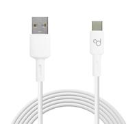 OcioDual Cable USB C Carga Rapida, Cable USB Tipo C Carga Rapida, USBC, 2m, Blanco, Alimentación y Datos, Accesorio Cargador Rápido, Quick Charge Smartphones, Tablets, Portátil