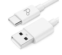 OcioDual Cable USB C Carga Rapida, Cable USB Tipo C Carga Rapida, USBC, 50cm 5A 100BA, Blanco, Alimentación y Datos, Accesorio Cargador Rápido, Quick Charge Smartphones, Tablets