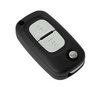OcioDual Carcasa de 2 Botones Compatible con Renault Clio Kangoo Master Modus Trafic Twingo Wind, Funda de Reemplazo para Llave Mando a Distancia Coche con Espadín Virgen, Cubierta Rígida