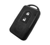 OcioDual Carcasa Mando Coche de 2 Botones Compatible con Nissan Micra X-Trail Qashqai Juke Duke Navara Note Pathfinder, Reemplazo Mando Coche con Espadín Virgen, Cubierta Rígida