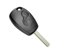 OcioDual Carcasa Mando Coche de 2 Botones Compatible con Renault Duster Modus Clio Twingo Dacia Logan Sandero, Carcasa Mando a Distancia Coche con Espadín Virgen, Cubierta Rígida