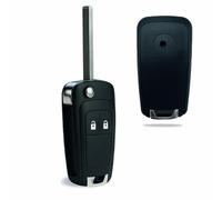 OcioDual Carcasa Mando Coche de 2 Botones con Espadín Virgen Compatible con Modelos Opel Vauxhall Corsa Astra Insignia Vectra Zafira Mokka, Hueco para Logotipo, Cubierta Rigida