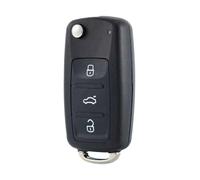 OcioDual Carcasa Mando Coche de 3 Botones Compatible con Golf Mk6 T1guan Polo Passat CC Seat Skoda Octavia, Carcasa Mando con Espadín Virgen, Cubierta Rígida