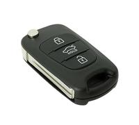 OcioDual Carcasa Mando Coche de 3 Botones Compatible con KIA Rondo Sportage Soul, Funda de Reemplazo para Llave Mando a Distancia Coche con Espadín Virgen, Cubierta Rígida