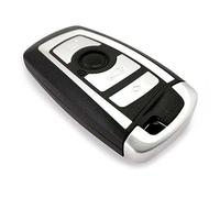 OcioDual Carcasa Mando Coche de 4 Botones Compatible con BMW CAS4 F 3 5 7 Series E90 E92 E93 X5 F10 F20 F30 F40, Reemplazo Mando a Distancia Coche con Espadín Virgen, Cubierta Rígida