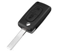 OcioDual Carcasa Mando Coche, Llave Mando de 2 Botones, CE0523 con Espadín HU83, Funda Compatible con Peugeot 206 207 306 307 308 407 607 806, Compatible C2 C3 C4 C5 C6