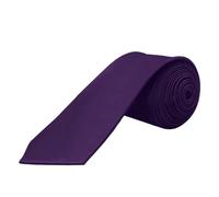 OcioDual Corbata Berenjena Hombre, Corbatas de Hombre Modernas, Corbata Lisa Elegante para Traje de Boda, Negocios, Celebraciones, Eventos, Fiestas, Gravatas Hommes, Corbatas Estrechas