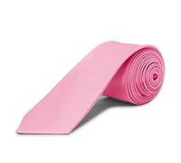 OcioDual Corbata Rosa Claro Hombre, Corbatas de Hombre Modernas, Corbata Lisa Elegante para Traje de Boda, Negocios, Celebraciones, Eventos, Fiestas, Gravatas Hommes, Corbatas Estrechas