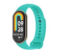 OcioDual Correa de Recambio Compatible con Xiaomi Mi Band 8, de color Azul Cielo, Pulsera de Repuesto de Silicona Suave Flexible Sport Goma Transpirable