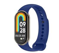 OcioDual Correa de Recambio Compatible con Xiaomi Mi Band 8, de color Azul Noble, Pulsera de Repuesto de Silicona Suave Flexible Sport Goma Transpirable