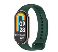 OcioDual Correa de Recambio Compatible con Xiaomi Mi Band 8, de color Verde Meditación, Pulsera de Repuesto de Silicona Suave Flexible Sport Goma Transpirable