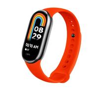 OcioDual Correa de Recambio Compatible con Xiaomi Mi Band 9 y Mi Band 8, de color Rojo, Pulsera de Repuesto de Silicona, Correa Reloj Inteligente, Enganche Métalico, Flexible Sport