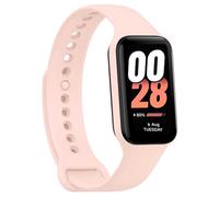OcioDual Correa de Recambio Compatible con Xiaomi Smart Band 8 Active/Redmi Smart Band 2, de Color Rosa Claro, Pulsera de Repuesto de Silicona Suave Flexible Sport Goma Transpirable