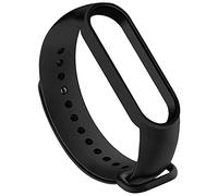 OcioDual Correa de Repuesto Compatible con Xiaomi Mi Band 6 5 7 Amazfit Band Negra Recambio Silicona Suave Flexible Pulsera Brazalete