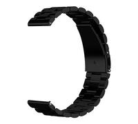 OcioDual Correa Metálica de Acero Inoxidable Negro 14mm para Reloj Inteligente - Pulsera Universal de Liberación Rápida para Smartwatch Hombre y Mujer