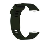 OcioDual Correa Reloj Inteligente Compatible con Xiaomi Smart Band 8 Pro, Redmi Watch 4, Pulsera Inteligente de Silicona, Resistente al Sudor, Enganche Metálico, Verde Militar, Correas Reloj
