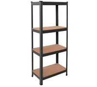 OcioDual Estanteria Metalica Gris Tiny, Estanteria Almacenaje Trastero, 150x60x30cm, Estante Cocina, Estanterias Almacenaje Trastero, Estanterias Metalicas Sin Tornillos