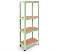 OcioDual Estanteria Metalica Verde Tiny, Estanteria Almacenaje Trastero, 150x60x30cm, Estante Cocina, Estanterias Almacenaje Trastero, Estanterias Metalicas Sin Tornillos