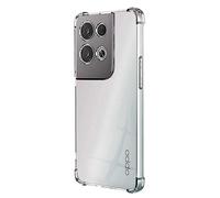 OcioDual Funda Protectora de TPU para OPPO Reno 8 5G, Carcasa de Protección Transparente con Esquinas Reforzadas, Protección para la Cámara Trasera, Flexible en Silicona Gel