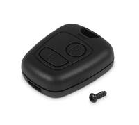 OcioDual Funda Rigida de Repuesto Mando sin Espadin Compatible con Peugeot 106 206 107 207 407 806 Negro Carcasa 2 Botones Llave