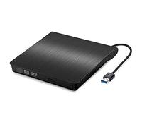OcioDual Grabadora Externa CD/DVD USB 3.0 Re-Grabadora Ultra Slim Portátil para Windows 10 7 8 Vista XP | Mac OS | Linux