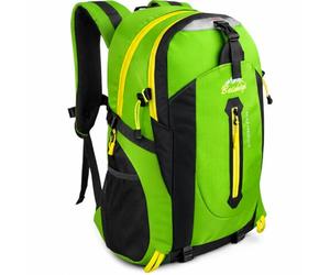 OcioDual Mochila Senderismo 30 Litros Verde, Mochila Trekking, Montaña y Camino de Santiago, Multifuncional, Ligera, Mochilas Hombre para Camping, Acampada, Marcha Nórdica, Supervivencia