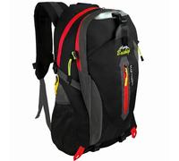 OcioDual Mochila Senderismo 30L, Mochila Trekking Multifuncional, Ligera, Impermeable, Plegable, Mochilas Montaña para Camping, Acampada, Escalada, Marcha Nórdica (Negro)