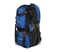 OcioDual Mochila Senderismo 50 Litros, Mochila Trekking, Montaña y Camino de Santiago, Multifuncional, Ligera, Mochilas Hombre para Camping, Acampada, Marcha Nórdica, Supervivencia, Azul