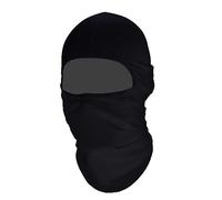 OcioDual Pasamontañas Elástico de Color Negro para Esquí, Moto, Motocicleta, Ciclismo, Senderismo, Máscara Protectora Suave, Balaclava Delgada, Bufanda Ligera