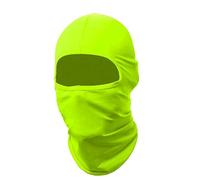 OcioDual Pasamontañas Elástico de Color Verde Fluorescente para Esquí, Moto, Motocicleta, Ciclismo, Senderismo, Máscara Protectora Suave, Balaclava Delgada, Bufanda Ligera