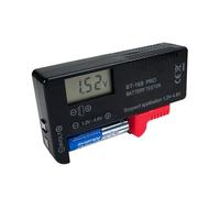 OcioDual Probador Digital de Baterías BT-168 PRO, Comprobador de Pilas AAA C D 9V 1.5V 18650 14500, Baterías de litio, pilas de botón, Tester Universal de baterías, Negro