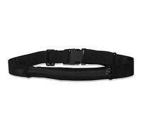 OcioDual Riñonera Deportiva Negra Bolsa de Cintura con Cremallera Individual Simple 1 Bolsillo Cinturon Ajustable Banda