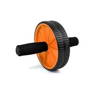 OcioDual Rueda Abdominal, Rodillo Abdominales, Rueda Abdominales con Mango, Ejercicio en Casa, Gym en Casa, Core, Flexibilidad y Fuerza, Roller Gimnasio en Casa, Rodillo Abdominal, Naranja