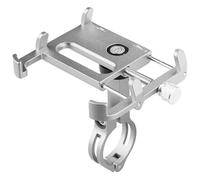 OcioDual Soporte Manillar de Bicicleta Motocicleta MTB para Telefono Movil Metalico Plata
