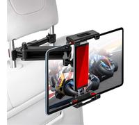Ociodual Soporte Tablet Coche, Soporte de Reposacabezas 360º, 4,4"-11" Abrazadera Extensible Para Ipad