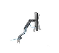 OCIODUAL TOOQ DB4132TNR-G Soporte de mesa giratorio e inclinable para monitores de 17" a 32" con dos brazos ajustables, gris