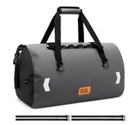 OCKLILY Bolsa seca para motocicleta, bolsa de lona impermeable y bolsa de lona seca con parte superior enrollable, bolsa de viaje con válvula de aire y correas de ajuste rápido para equitación, viajes